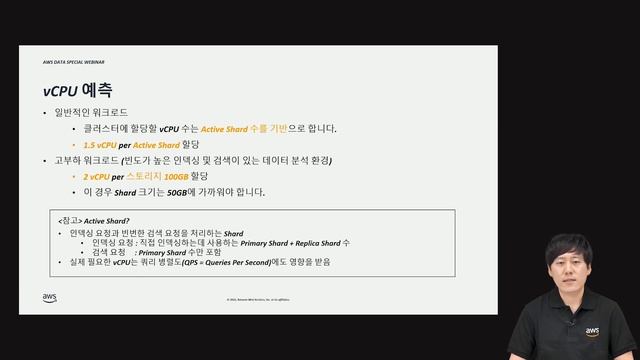 Amazon OpenSearch Deep Dive - 내부구조, 성능최적화 그리고 스케일링 - 김성일, Analytics Solutions Architect, AWS смотреть онлайн