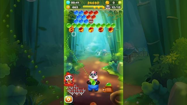 bubble shooter Sweet Panda | Android Game |All Level смотреть онлайн