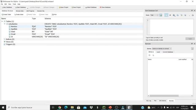 CREACION DE UNA TABLA en SQLite en Python. Curso de SQL desde CERO смотреть онлайн