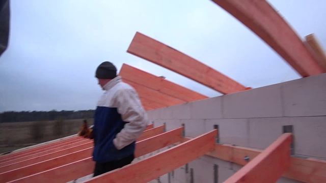 Технадзор п. Брёхово четвёртый этап - стропильная система смотреть онлайн