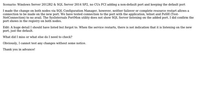 Databases: SQL Server 2014 FCI Add Port смотреть онлайн