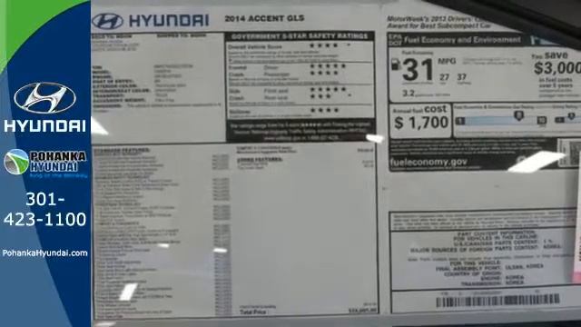 2014 Hyundai Accent Capitol Heights MD Washington-DC, MD #FEU739164 - SOLD смотреть онлайн