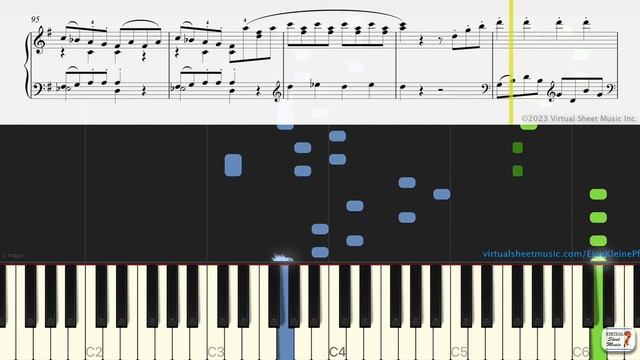 Eine Kleine Nacthmusik for piano solo by Mozart (fourth movement - Rondo) - Practice Video смотреть онлайн