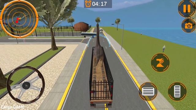Angry Dino Transport Truck - Zoo Animal Transport Gameplay HD смотреть онлайн
