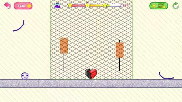 Love Story : Draw Physics Line. Heal Love. Level 92. 3 Stars. смотреть онлайн