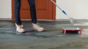 Чем покрасить бетонный пол,  моя история как я красила гараж