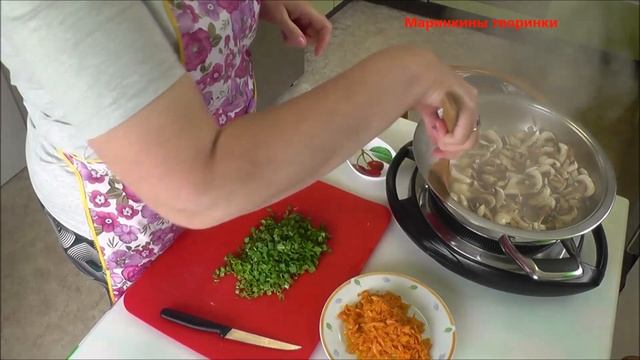 Грибной сырный суп. Маринкины творинки смотреть онлайн