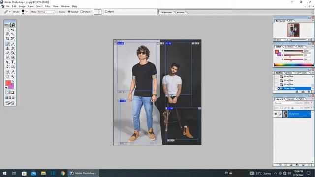 slice tool, healing tool, patch tool, brush tool and pencil tool in Photoshop 7.0 | Harsh Graphics смотреть онлайн