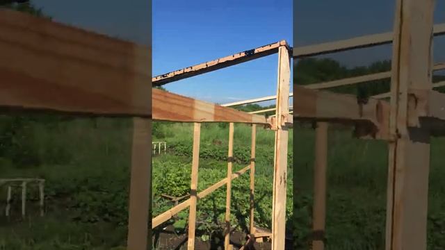 Накрываем крышу теплицы. смотреть онлайн