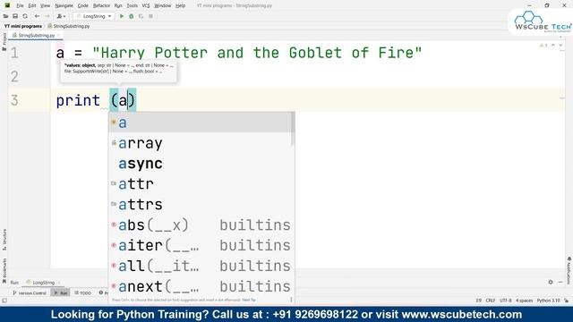How to Get a Substring of a String - Complete Python Program for Beginners? смотреть онлайн