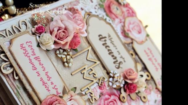 Cottage Blush Album Workshop | Learn scrapbooking with Sampada | Online class also available смотреть онлайн