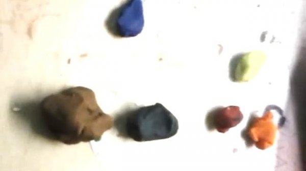 Как получить коричневый пластилин?