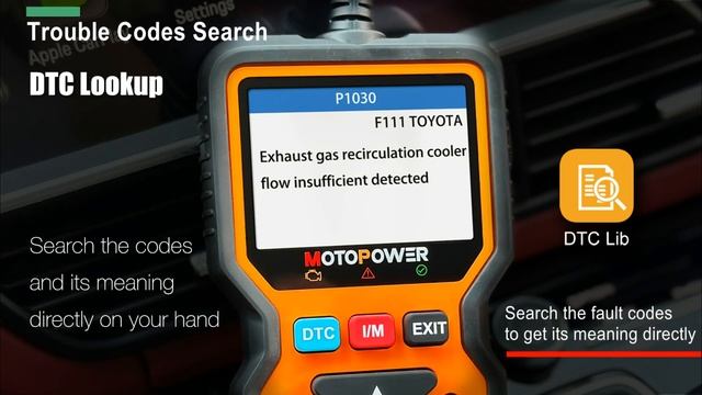 MOTOPOWER MP69039 OBD2 Code Reader Scanner - Features Display смотреть онлайн