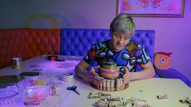 "Денежный торт" СВОИМИ РУКАМИ смотреть онлайн