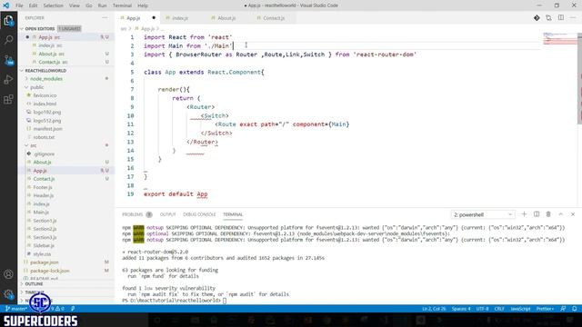 React JS Tutorial Part 3 | URL Routing | Router,Route,Switch and Multiple Pages | Home,About,Contac смотреть онлайн