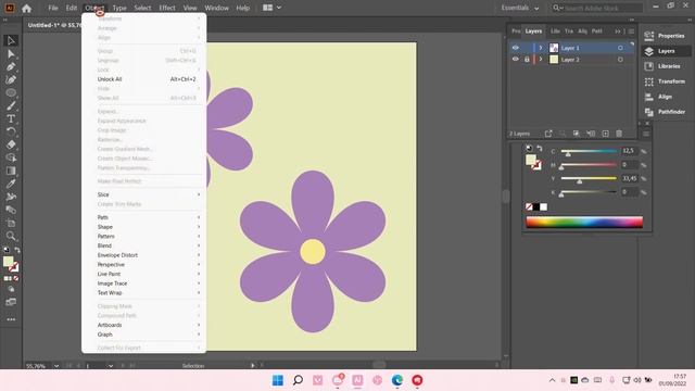 How To Lock And Unlock Objects In Adobe Illustrator CC NEW UPDATE September 2022 смотреть онлайн