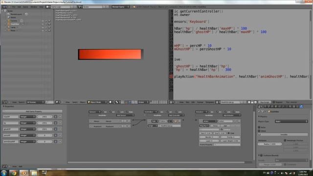 [HD] Blender 2.6 - Python Tutorial - Advanced Health Bar (Part 04) смотреть онлайн