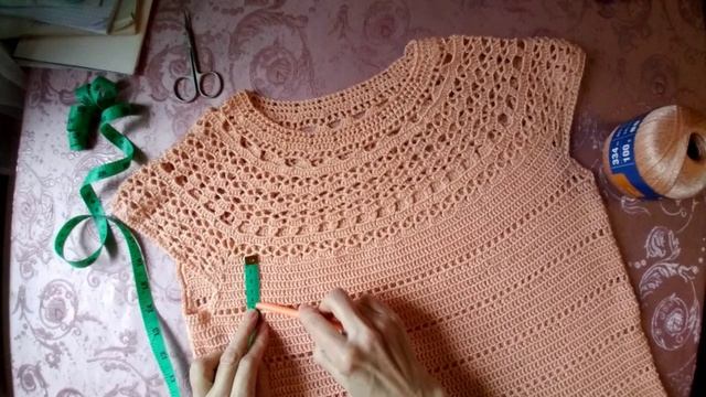 5 Красивая кофточка крючком/круглая кокетка крючком/пряжа Семеновская Ирина ? смотреть онлайн