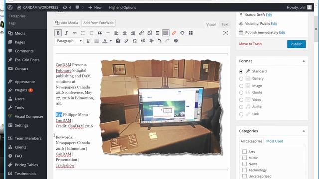 Using the Candam Wordpress Plugin Base Edition смотреть онлайн