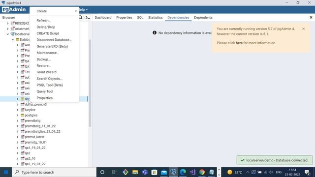 PostgreSQL DB Backup in PGAdmin 4 смотреть онлайн