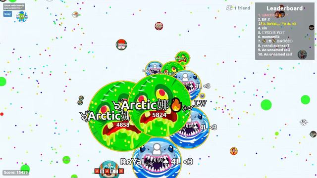 INSANE PRESPLIT DESTRUCTION IN AGARIO! UNCUT TAKEOVER WITH ROYAL (Agar.io Uncut) смотреть онлайн