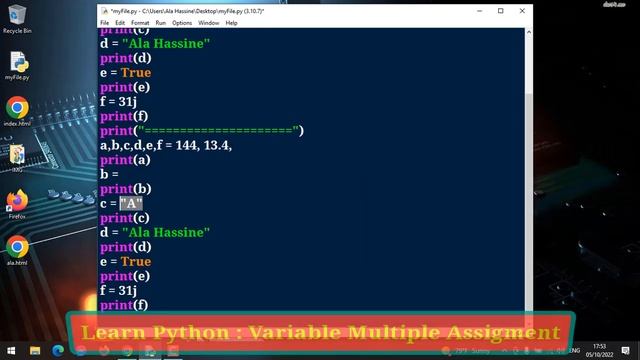 #18 : Learn Python | Variable Multiple Assignment | Assign Values To Multiple Variables In One Line смотреть онлайн