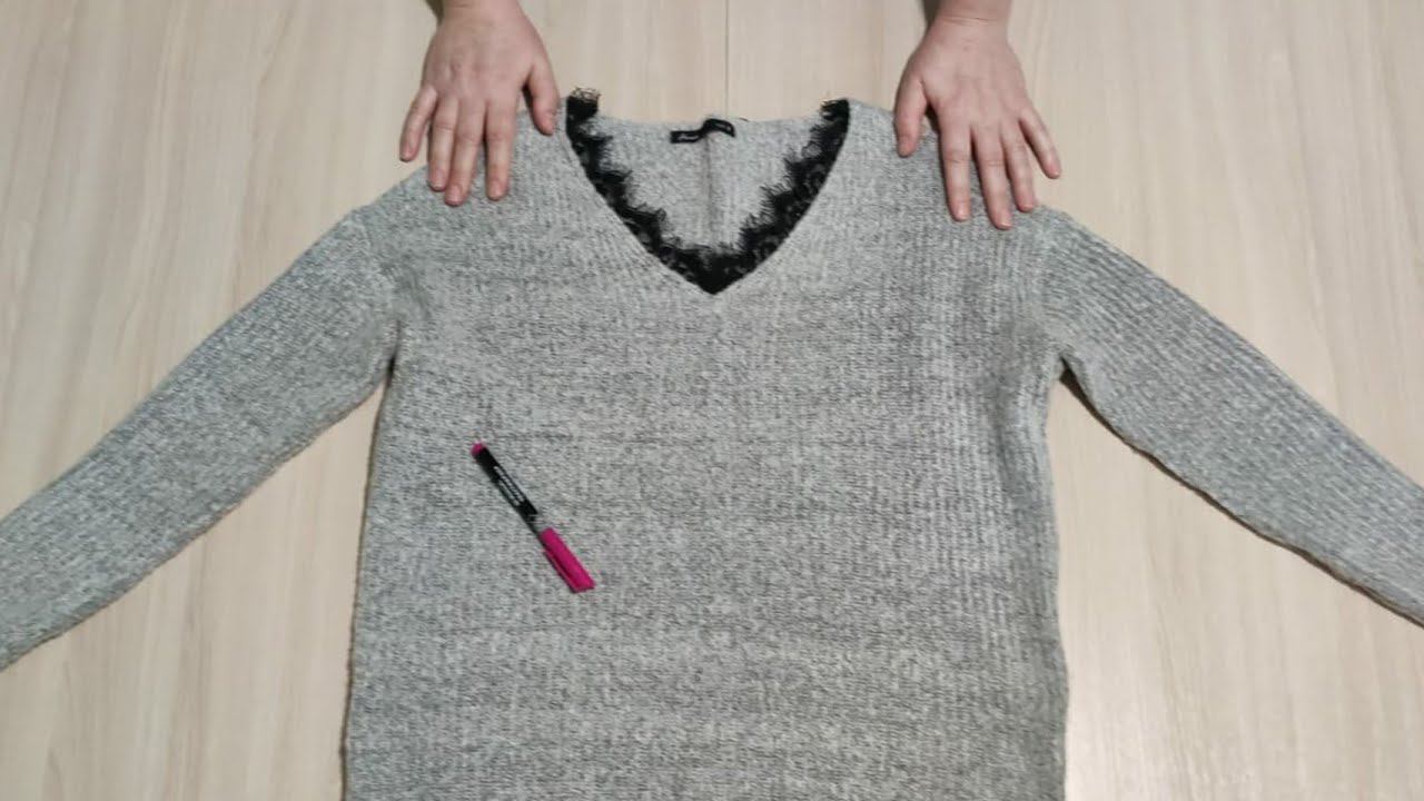 ДАВАЙТЕ ПЕРЕДЕЛАЕМ СТАРЫЙ СВИТЕР В НОВУЙ СТИЛЬНУЮ ВЕЩЬ! смотреть онлайн