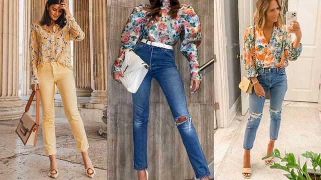 ШИКАРНЫЕ РУБАШКИ И БЛУЗЫ В ЦВЕТОЧНЫЙ ПРИНТ💖 ЯРКИЕ И МОДНЫЕ ОБРАЗЫ НА ЛЕТО смотреть онлайн