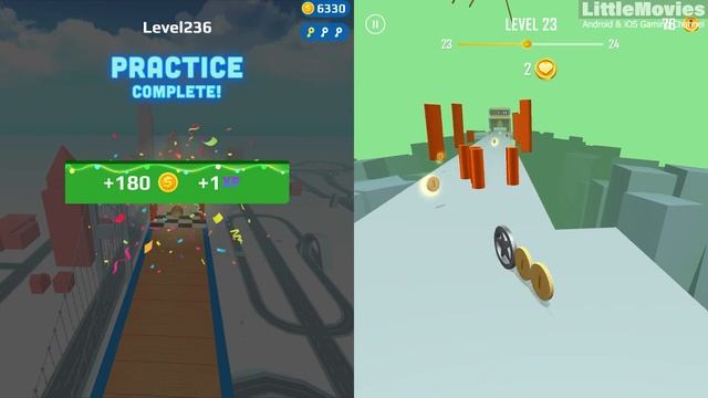 Sky Rolling Balls | Coin Rush - All Level Gameplay Android,iOS - NEW APK GIGA UPDATE смотреть онлайн