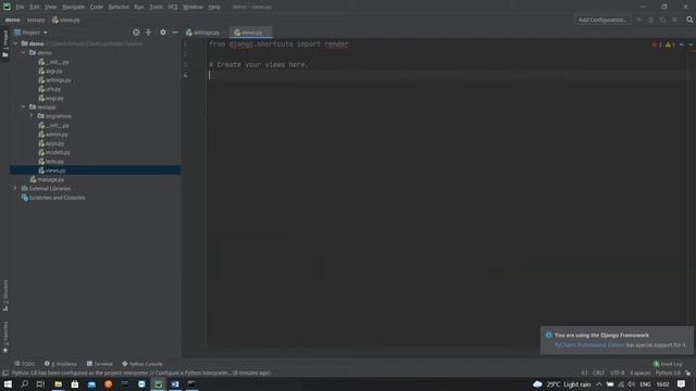 How to create virtual Environment for Django | How to create “Hello World” application using Django смотреть онлайн