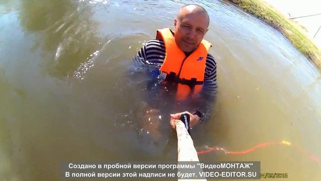 Катание на водных лыжах на Иртыше 19 04 2016 смотреть онлайн