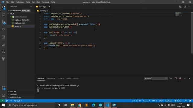 BACKEND COM ESP32 - NODEJS API - PARTE 2 - (EXPRESS SERVIDOR-ROTAS) смотреть онлайн