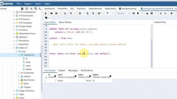 How To Resolve/Fix PostgreSQL Default Value Not Working || PostgreSQL Column Default Value | pgAdmi