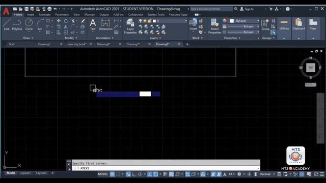 AutoCAD 2021 Tutorials Lesson 21 (MULTI LINE AND SINGLE LINE TEXT) смотреть онлайн