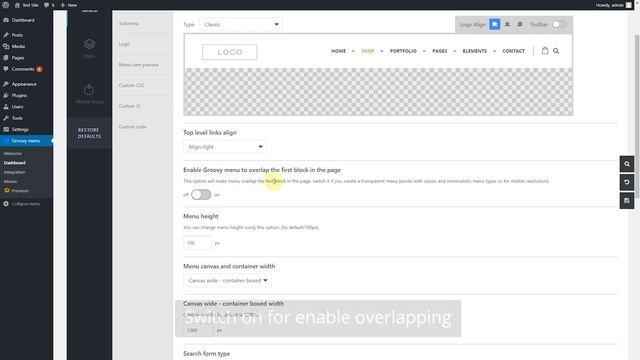 How to make an overlay menu in WordPress | Groovy Mega Menu Tutorial | Transparent header WordPress смотреть онлайн