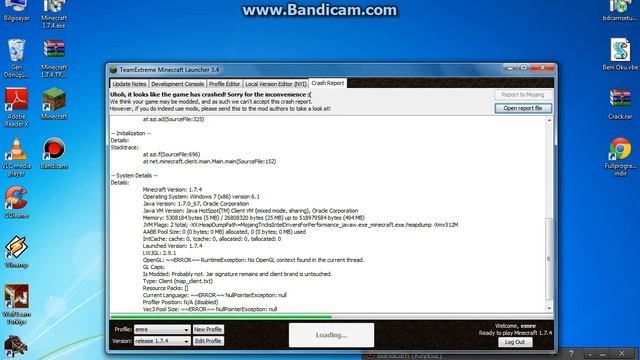 Minecraft'ı kurdum ama hata veriyor !!! смотреть онлайн