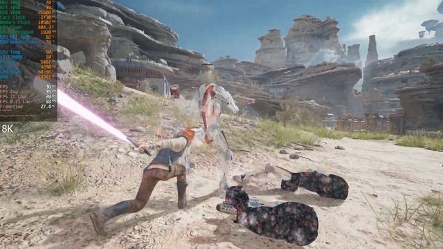 Star Wars Jedi Survivor | RTX 4090 | 8K Epic Settings FSR смотреть онлайн