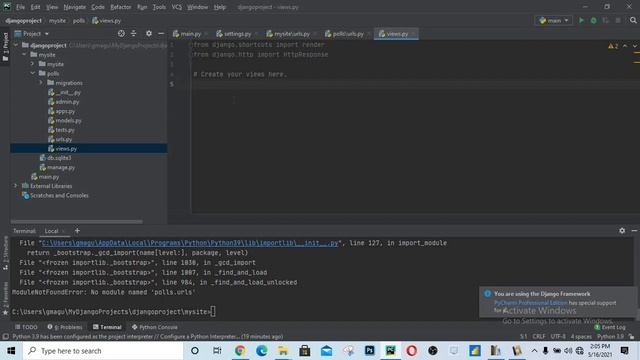 Simple Views and URLs #3 смотреть онлайн