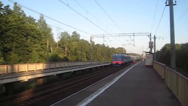 Электропоезд ЭР2Т-7232 . Экспресс Москва-Тверь (пл. Ямуга) смотреть онлайн