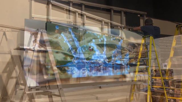 Brightlink Large Scale 3x3 LCD Video Wall Installation смотреть онлайн