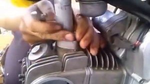 снимаем  поршневую на мото орион 125