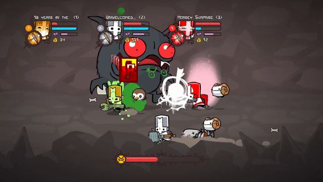 GETTING CARRIED BY MY FRIENDS IN CASTLE CRASHERS смотреть онлайн