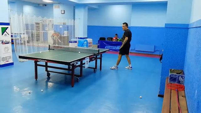 Настольный теннис. Тренировка, короткие подачи. смотреть онлайн