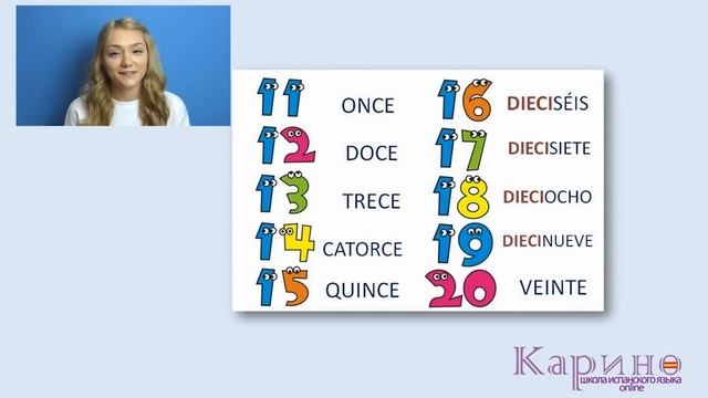 Числа от 1 до 20 ║ Урок 12 ║ Испанский язык ║ Числительные смотреть онлайн