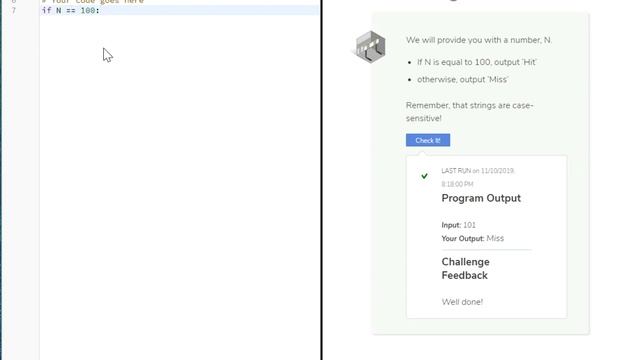 IT-140 Introduction to Python Module 2. 5. Challenge == смотреть онлайн