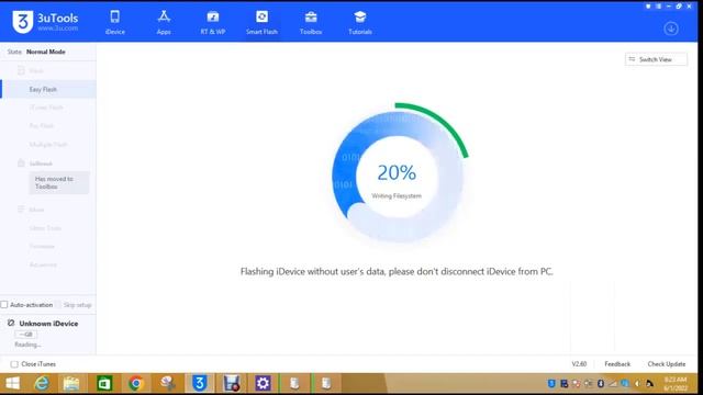3uTools 1% Error Connection FIXED. смотреть онлайн
