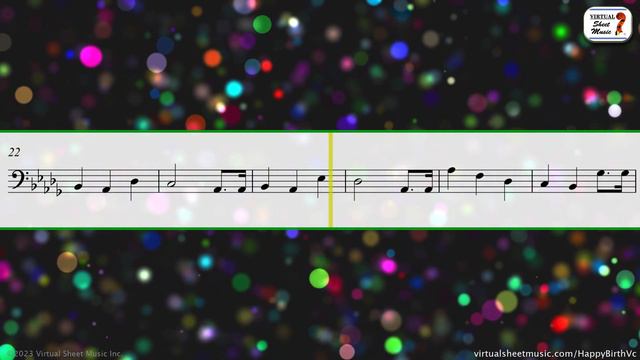 Happy Birthday for cello (or tuba) and piano - Sheet Music Play-Along смотреть онлайн