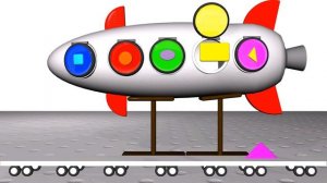 Мультик Про Ракету | Ракета и Фигурки | Учим Цвета и Фигуры