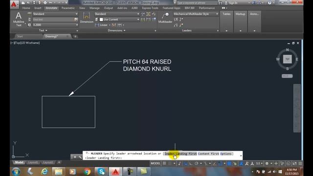 AutoCAD I 18-19 Inserting Multileaders смотреть онлайн