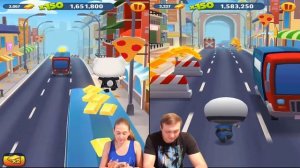 Полицейский забег в игре Том бег за золотом! Агент Анджела против офицера Тома от канала Каталекс!